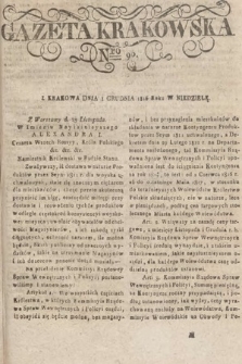 Gazeta Krakowska. 1816, nr 96