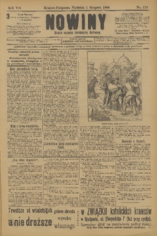 Nowiny : dziennik niezawisły demokratyczny illustrowany. R.7, 1909, nr 172