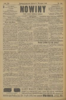 Nowiny : dziennik niezawisły demokratyczny illustrowany. R.7, 1909, nr 206