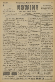 Nowiny : dziennik niezawisły demokratyczny illustrowany. R.7, 1909, nr 208