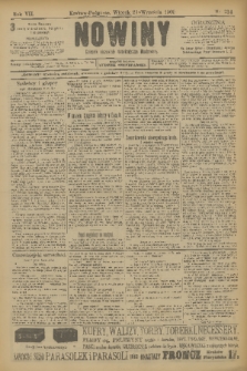 Nowiny : dziennik niezawisły demokratyczny illustrowany. R.7, 1909, nr 214