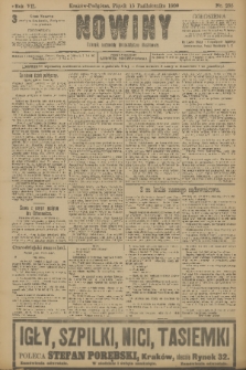 Nowiny : dziennik niezawisły demokratyczny illustrowany. R.7, 1909, nr 235