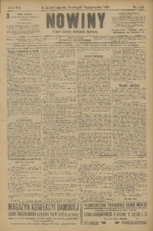 Nowiny : dziennik niezawisły demokratyczny illustrowany. R.7, 1909, nr 242