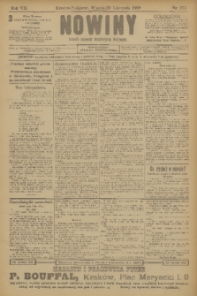 Nowiny : dziennik niezawisły demokratyczny illustrowany. R.7, 1909, nr 273