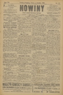 Nowiny : dziennik niezawisły demokratyczny illustrowany. R.7, 1909, nr 277