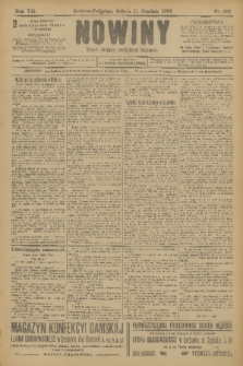 Nowiny : dziennik niezawisły demokratyczny illustrowany. R.7, 1909, nr 282