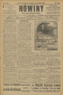 Nowiny : dziennik niezawisły demokratyczny illustrowany. R.7, 1909, nr 283