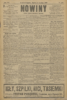 Nowiny : dziennik niezawisły demokratyczny illustrowany. R.7, 1909, nr 298