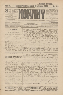 Nowiny : dziennik ilustrowany dla wszystkich. R.4, 1906, nr 10