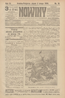 Nowiny : dziennik ilustrowany dla wszystkich. R.4, 1906, nr 31