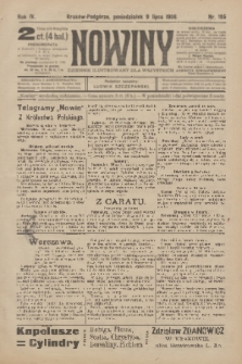 Nowiny : dziennik ilustrowany dla wszystkich. R.4, 1906, nr 185
