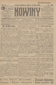 Nowiny : dziennik ilustrowany dla wszystkich. R.4, 1906, nr 189