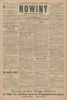 Nowiny : dziennik niezawisły demokratyczny illustrowany. R.5, 1907, nr 37