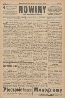 Nowiny : dziennik niezawisły demokratyczny illustrowany. R.5, 1907, nr 49