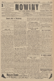 Nowiny : dziennik niezawisły demokratyczny illustrowany. R.5, 1907, nr 162