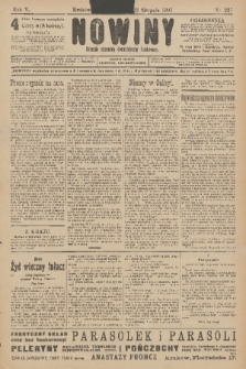Nowiny : dziennik niezawisły demokratyczny illustrowany. R.5, 1907, nr 227