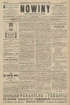 Nowiny : dziennik niezawisły demokratyczny illustrowany. R.5, 1907, nr 232