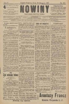 Nowiny : dziennik niezawisły demokratyczny illustrowany. R.5, 1907, nr 302