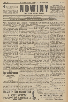 Nowiny : dziennik niezawisły demokratyczny illustrowany. R.5, 1907, nr 310