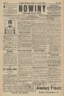 Nowiny : dziennik niezawisły demokratyczny illustrowany. R.5, 1907, nr 317