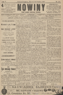 Nowiny : dziennik niezawisły demokratyczny illustrowany. R.5, 1907, nr 331