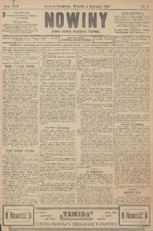 Nowiny : dziennik niezawisły demokratyczny illustrowany. R.8, 1910, nr 2