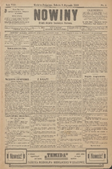 Nowiny : dziennik niezawisły demokratyczny illustrowany. R.8, 1910, nr 5