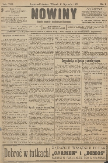 Nowiny : dziennik niezawisły demokratyczny illustrowany. R.8, 1910, nr 7