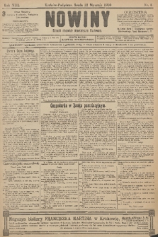 Nowiny : dziennik niezawisły demokratyczny illustrowany. R.8, 1910, nr 8