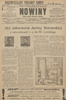 Nowiny : dziennik niezawisły demokratyczny illustrowany. R.8, 1910, nr 9