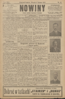 Nowiny : dziennik niezawisły demokratyczny illustrowany. R.8, 1910, nr 31