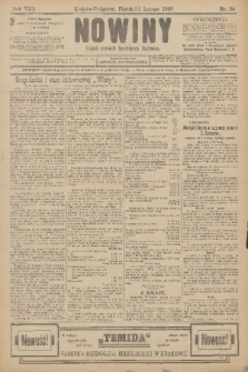 Nowiny : dziennik niezawisły demokratyczny illustrowany. R.8, 1910, nr 34