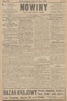 Nowiny : dziennik niezawisły demokratyczny illustrowany. R.8, 1910, nr 70