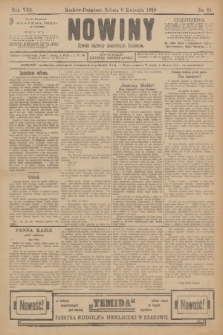 Nowiny : dziennik niezawisły demokratyczny illustrowany. R.8, 1910, nr 81