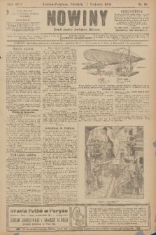 Nowiny : dziennik niezawisły demokratyczny illustrowany. R.8, 1910, nr 88