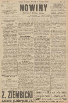 Nowiny : dziennik niezawisły demokratyczny illustrowany. R.8, 1910, nr 140