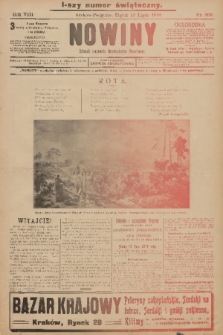 Nowiny : dziennik niezawisły demokratyczny illustrowany. R.8, 1910, nr 160