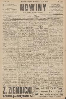 Nowiny : dziennik niezawisły demokratyczny illustrowany. R.8, 1910, nr 163