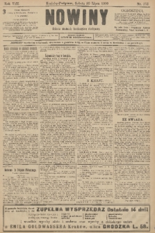 Nowiny : dziennik niezawisły demokratyczny illustrowany. R.8, 1910, nr 173
