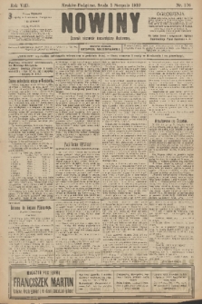 Nowiny : dziennik niezawisły demokratyczny illustrowany. R.8, 1910, nr 176