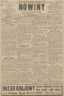 Nowiny : dziennik niezawisły demokratyczny illustrowany. R.8, 1910, nr 178