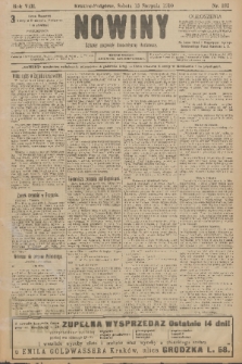 Nowiny : dziennik niezawisły demokratyczny illustrowany. R.8, 1910, nr 185
