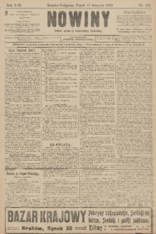 Nowiny : dziennik niezawisły demokratyczny illustrowany. R.8, 1910, nr 189