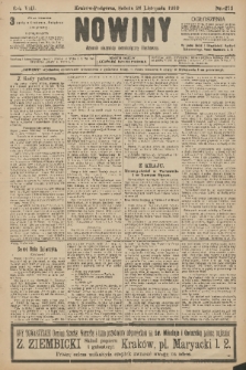 Nowiny : dziennik niezawisły demokratyczny illustrowany. R.8, 1910, nr 273