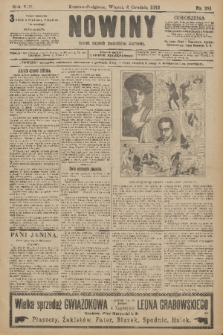 Nowiny : dziennik niezawisły demokratyczny illustrowany. R.8, 1910, nr 281