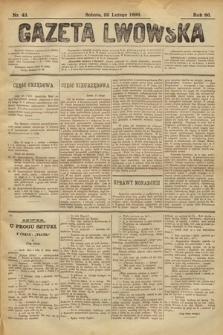 Gazeta Lwowska. 1896, nr 43