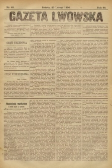 Gazeta Lwowska. 1896, nr 49
