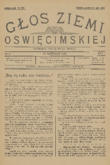 Głos Ziemi Oświęcimskiej. R.1, nr 11