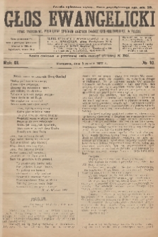 Głos Ewangelicki : pismo tygodniowe poświęcone sprawom Kościoła Ewangelicko-Augsburskiego w Polsce. R.3, 1922, № 10