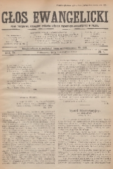 Głos Ewangelicki : pismo tygodniowe poświęcone sprawom Kościoła Ewangelicko-Augsburskiego w Polsce. R.4, 1923, № 4